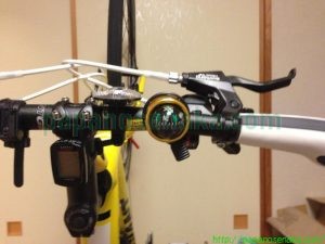 ベルはコンパス付だとちょっと便利ですね ぱぱの背中の自転車
